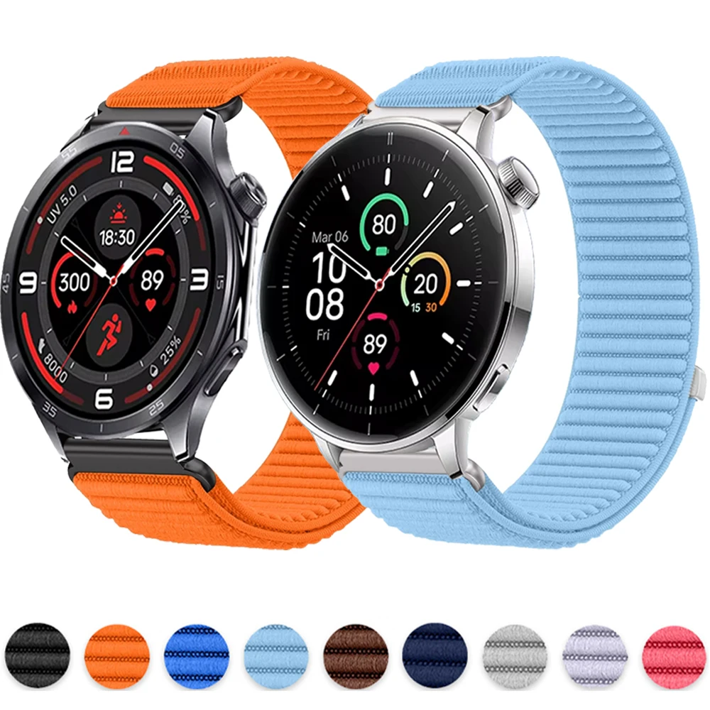 Versatile Wave Nylon Strap - Breathable and Durable Sport Bracelet, Available in Multiple Sizes