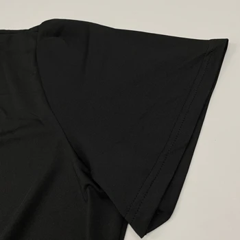 Large Size Polka Dot Print Seam Dress, Dignified And Elegant Slim Round Neck Short-sleeved Vest Dress, Spring And Summer, Women' 4