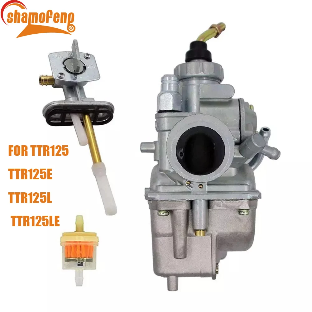 Fir For Yamaha Ttr125 Ttr-125 Carb 2000-2007 Motorcycle Ttr125Le Ttr125 Ttr125E Ttr125L Carburetor And Fuel Switch Valve Petcock
