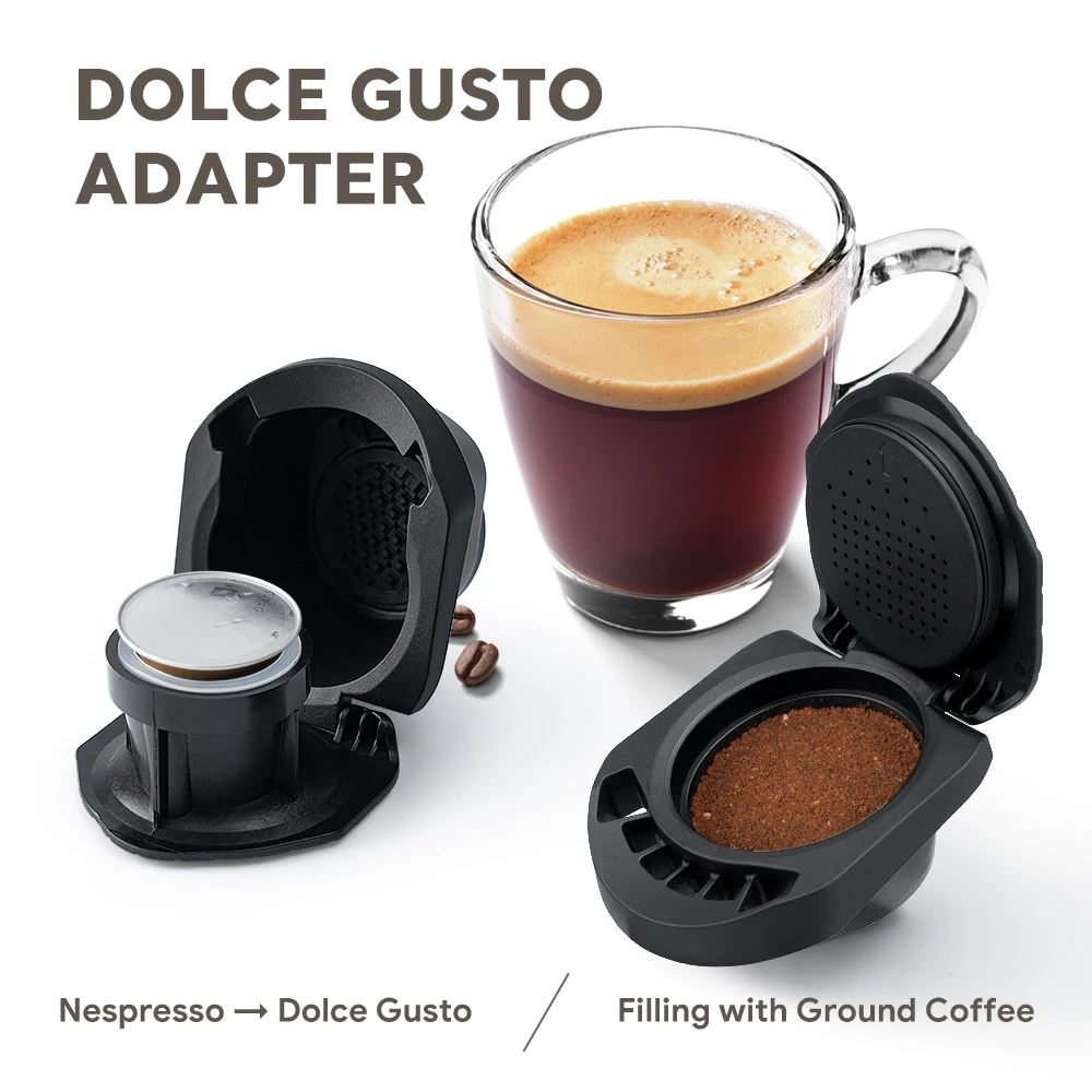 Icafilas Adattatore Capsula Riutilizzabile Per Dolce Gusto Xs Caffè Espresso Ricaricabile Cafetera Per Macchina Piccolo Xs/ Genio