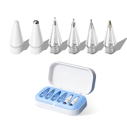 Premium Soft Nibs for Stylus Pen - 4/6 Pack Replacement Tips (Blue 6pcs set)