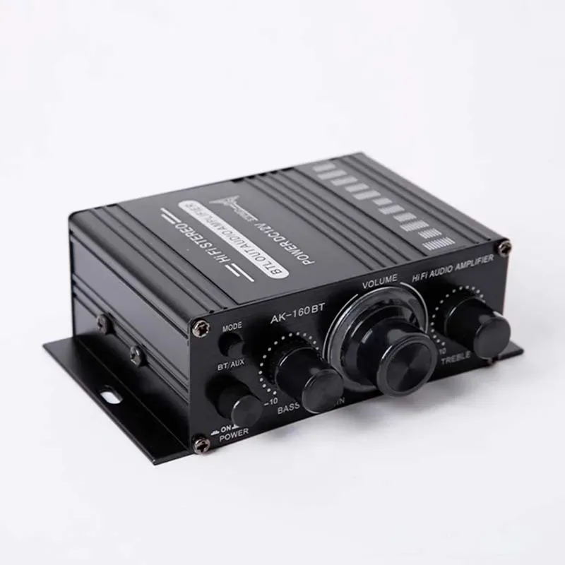 12v 오디오 파워 앰프 홈 파워 앰프 2채널 블루투스 5.0 서라운드 사운드 FM USB 리모컨 미니 HIFI 디지털