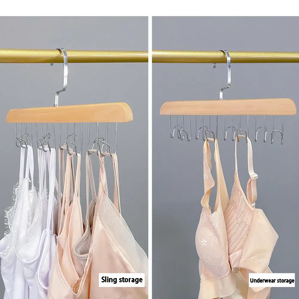 Multi-functional Belt Rack 8-hook Seamless Clothing Storage Rack Clothes Non-slip Tie Bag Storage