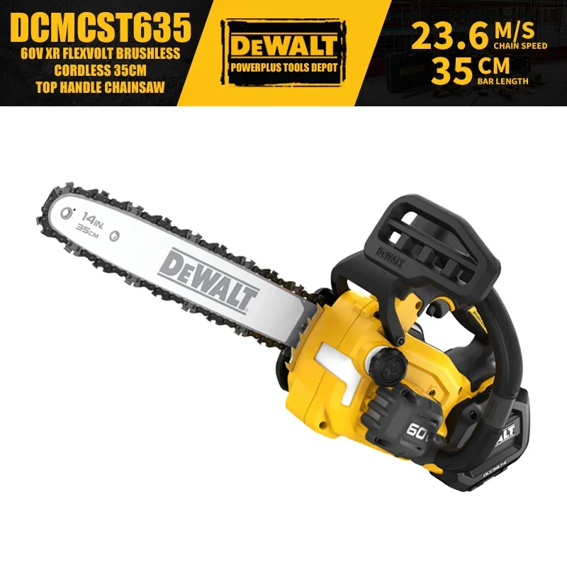 DEWALT DCMCST635 Brushless Cordless 35CM Top Handle Chainsaw 60V