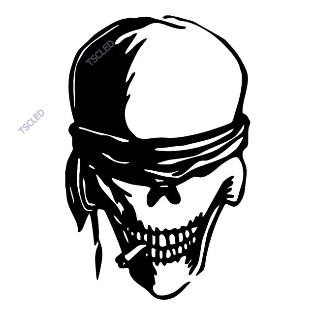 

Skull Skull And Crossbones Sticker Paste 15cm