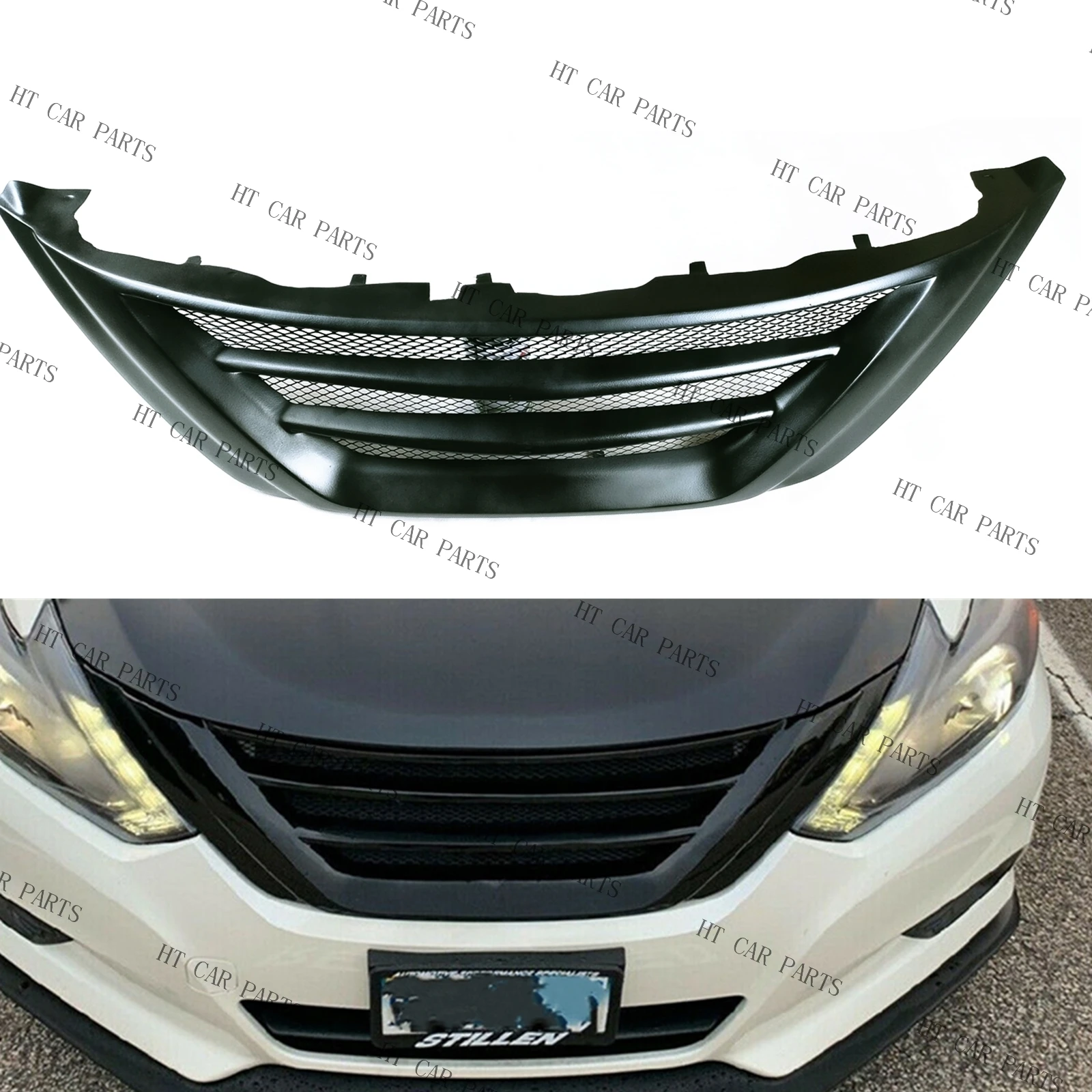 

For Nissan Teana Altima 2016-2018 2016 2017 2018 1x Matte Black Front Bumper Grille