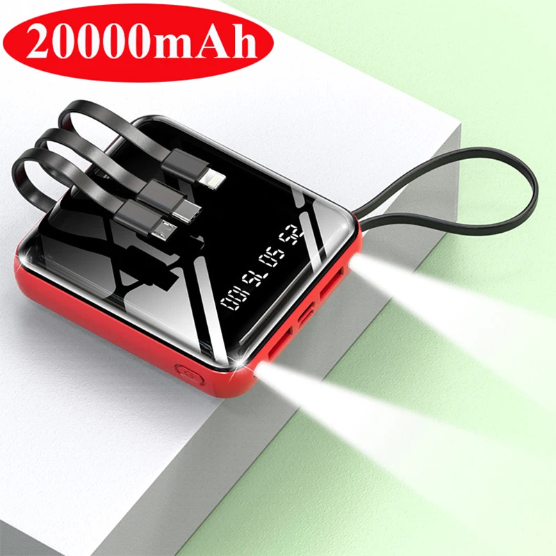 Внешний мини-аккумулятор на 20000 мА · ч портативное зарядное устройство внешний