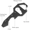 1pc Card type EDC tool card multifunctional keychain bottle opener hexagonal pendant portable screwdriver mini tool 4