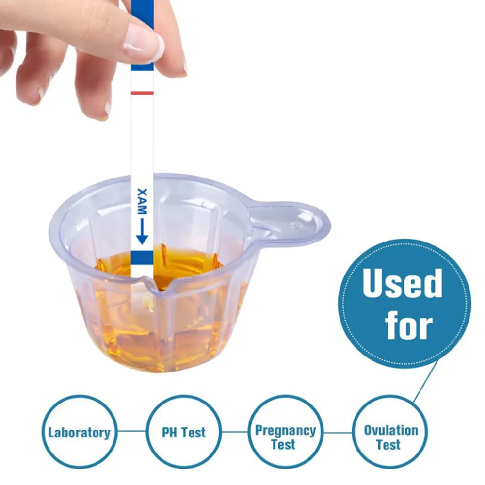 100Pcs 40ML Plastic Urine Cups Disposable Cups Dispenser For Pregnancy Confirm Ovulation Test pH Test