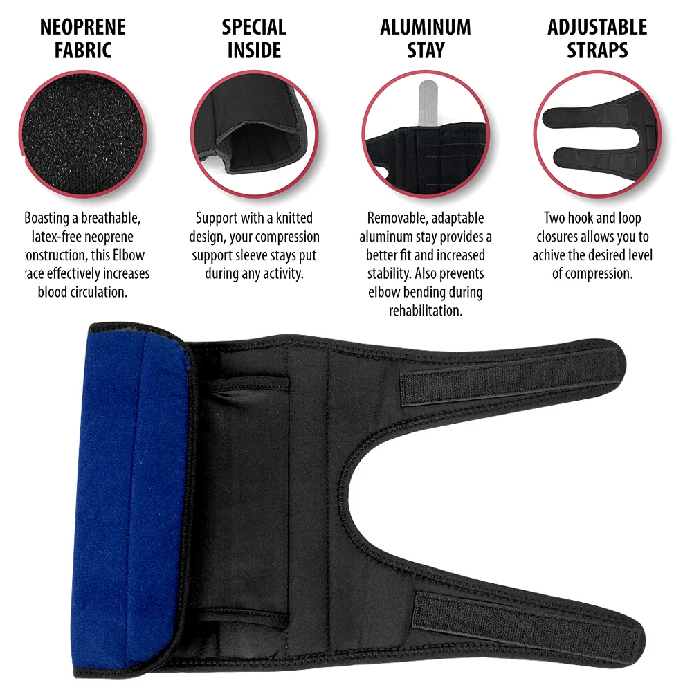 Elbow Fracture Splint Removable Long Arm Soft Cast Immobilizer Brace