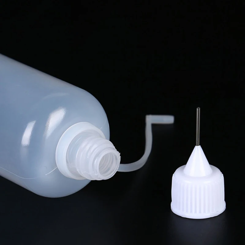 5Pcs Needle Tip Squeeze Bottle mini squirt Bottles with Stainless