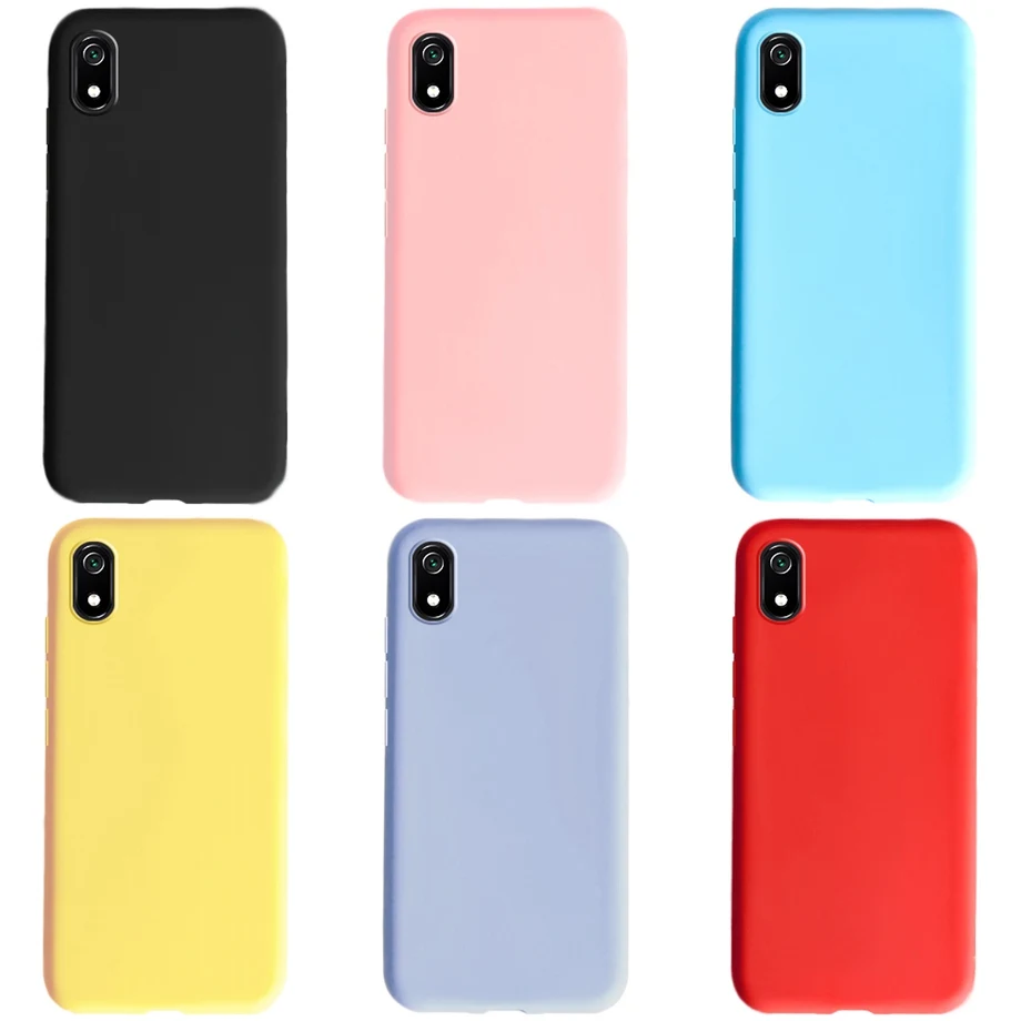 Case For Xiaomi Redmi 9A Matte Black Cover Silicon TPU Soft Cases