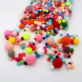Mixed Fluffy High Elasticity Soft Pompoms 3