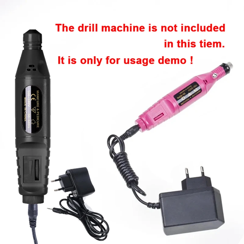 Power Supply Adapter Eu Us Plug Nail Art Charger Electric Nail Sander Accessories Ac/Dc Converter Manicure Supply Tool HALAIMAN electric nail drill electric nail polisher electric nail grinder manicure set