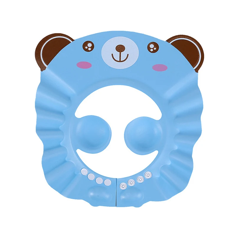 Baby Shower Soft Cap Adjustable Hair Wash Hat For Kids Ear Protection Safe Children Shampoo Bathing Shower Protect Head Cover hair wash hat shampoo shower cap baby hat