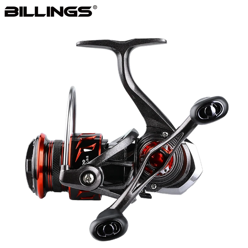 Spinning Fishing Reel BILLINGS MG 800~2500 Series 5.1:1 Gear Ratio 14LB Max Drag Shallow Spool For Freshwater Saltwater