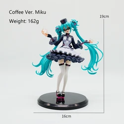 Miku Coffee Maid PVC Action Figure - Anime Collectible Toy Gift (No Box)