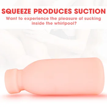 Sex Toys for Men Male Pocket Pussy Real Vaginal Sexy Anal Milk Bottle Style Portable Hidden Adult Toys Pocket Pussy Sex Toys 4