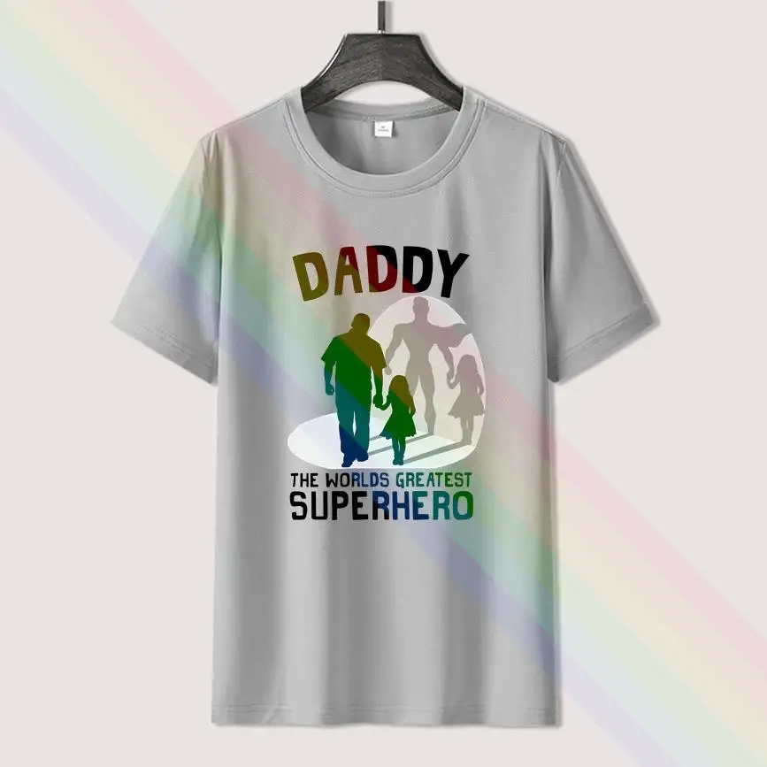 

Daddy The Worlds Greatest Superhero Print T Shirt For Men Limitied Edition Unisex Brand T-shirt Cotton Amazing Short Sleeve Tops