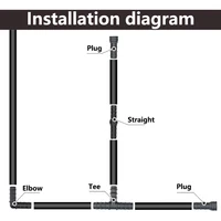2/5/10 шт. полиэтиленовая труба для теплицы 16, 20, 25 мм, тройник, прямая коленчатая заглушка, фитинг для ирригационной трубы, аксессуары для орошения с микрораспылением — изображение 6