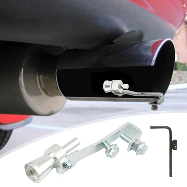 Sifflet D'échappement Turbo En Aluminium Noir - Simulateur De Son Turbo Pour Accord, Acura, Installation Sur Sortie échappement