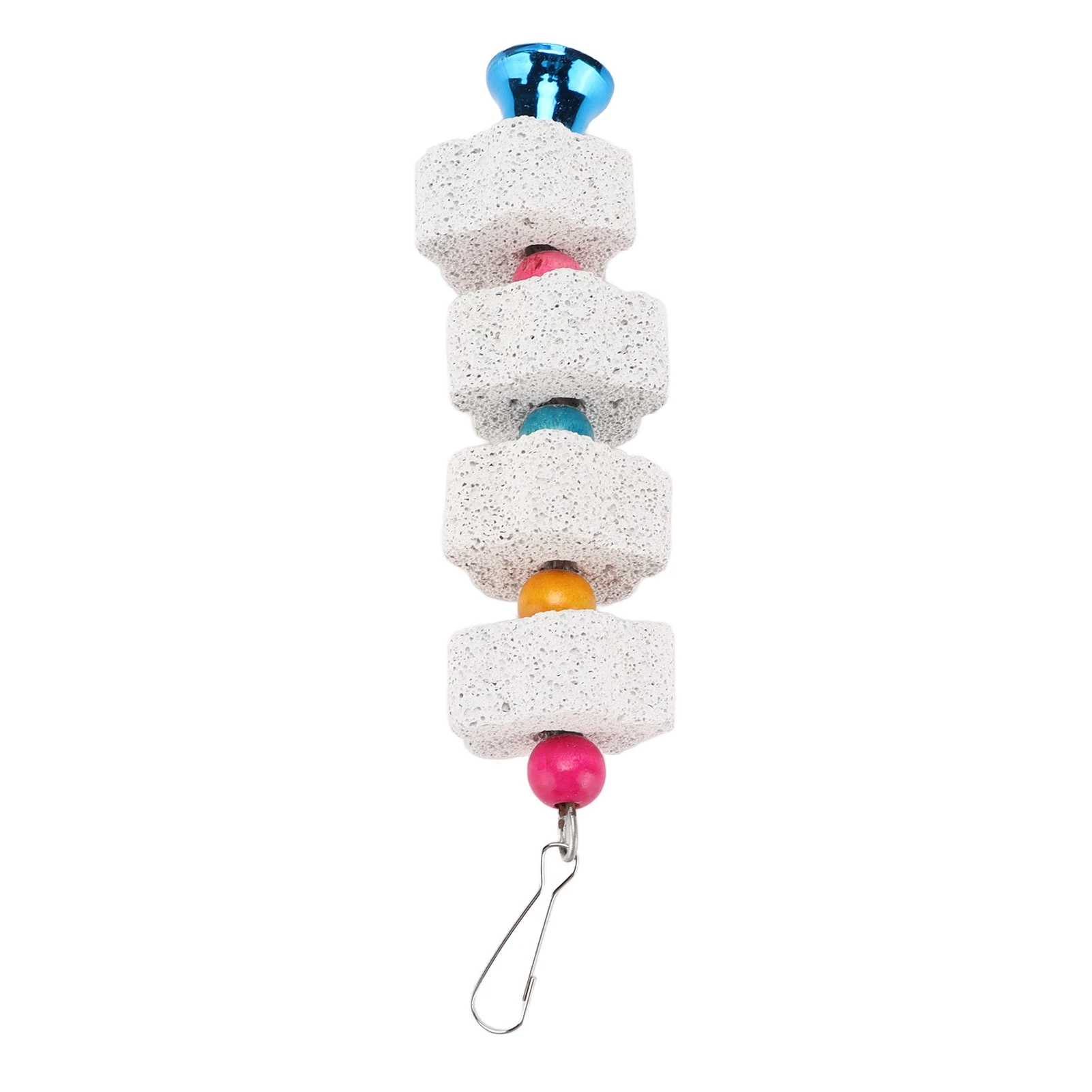 Parrot Toy Bird Toy Bird Cage Accessories Pet Mineral Supplement Bird Toys Bird Cage Accessories Beak Grinding Stone Porous Mineral Stone for Hamster Rabbit Budgies Parakeet