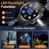 LIGE New Smart Watch Men 1000mAh Large Capacity Battery Outdoor Flashlight Bluetooth Call Waterproof Sport Fitness Smartwatch 5
