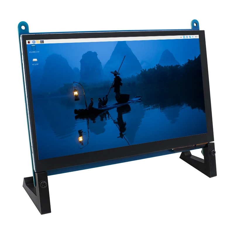 7 Inch Touch Screen Raspberry Pi 5 Capacitive HDMI-compatible TFT LCD for Orange Pi 5 Plus 3B RPI 4B 3B+ PC Windows AIDA64