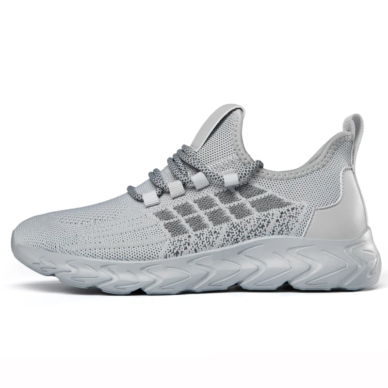 

2023 Spring Autumn New Sports Shoes Men's Breathable Casual Mesh Shoes Comfort Increase Lace-up Non-slip Low-top Running Shoes