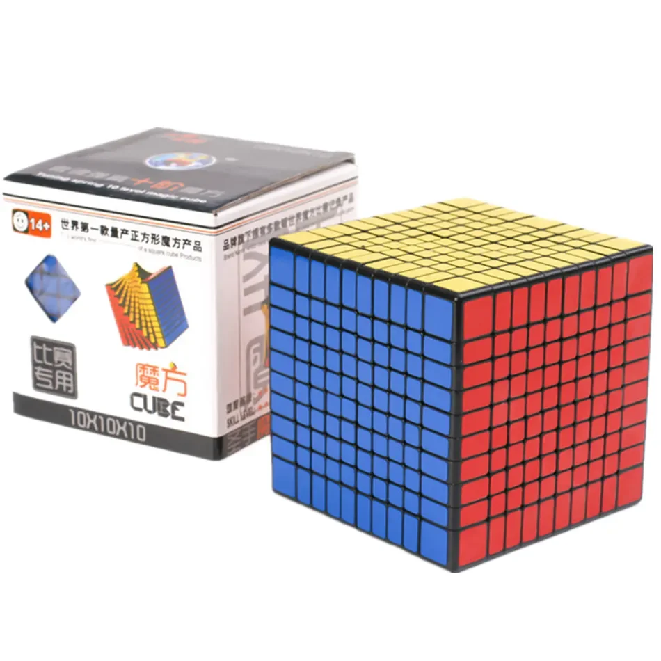 ShengShou 10x10 Magic Cube 10x10x10 Cube Professional Matte Stickers Cubo Magico Puzzle Speed Classic Toy Learning Education Toy