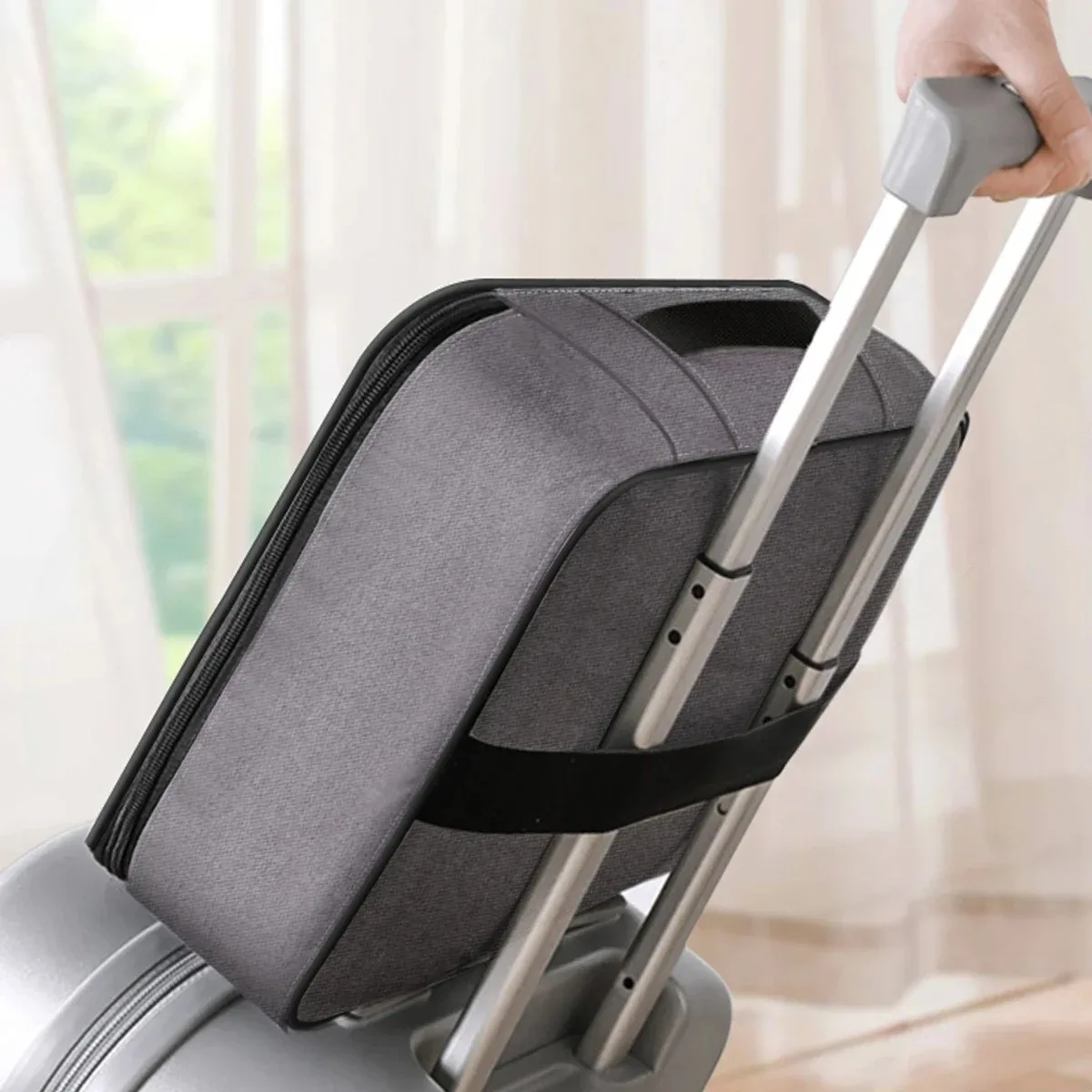 Multi-layer Multi-functional ID Storage Bag Simple Travel Passport Bag Family ID Storage Stationary Organizer Desk