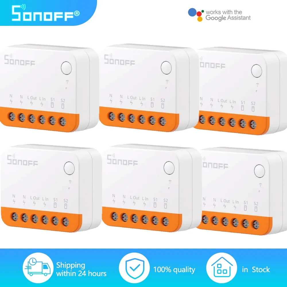 

SONOFF MINi Extreme MINIR4 Wifi Smart Switch 2-Way Relay Wireless eWelink APP Control Work With Google Home Yandex Alice Alexa