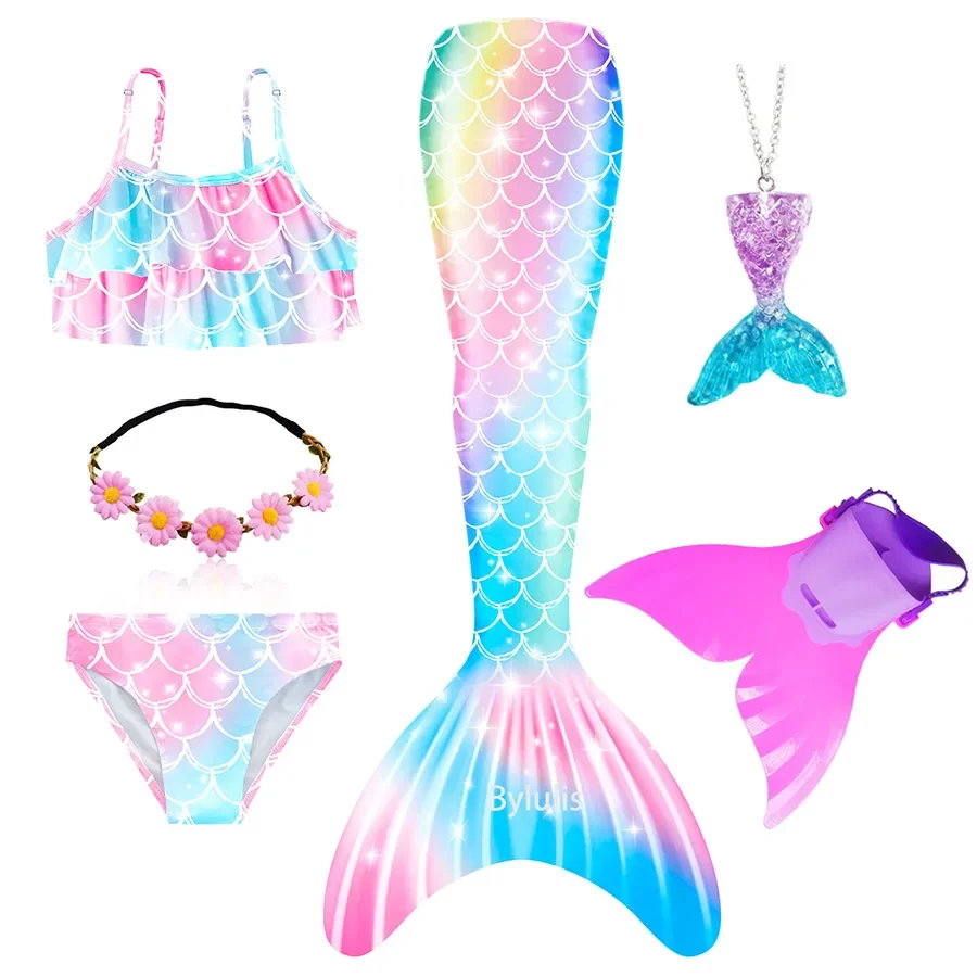 Girls Mermaid Tail Costume 5