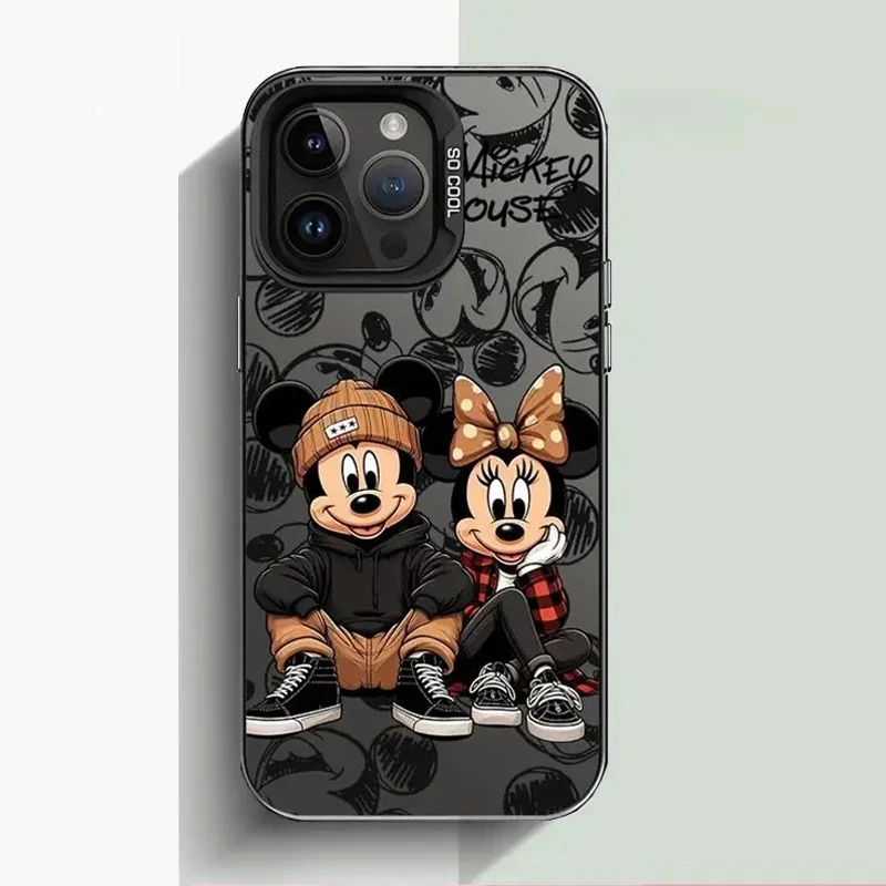 thumbnail image 1 of Funda de teléfono de pantalla completa de Mickey Minnie Mouse de Disney para iPhone 15 14 13 12 11 Pro Max 7 8 PLUS XR XS MAX 13 12 Mini, 1 of 4