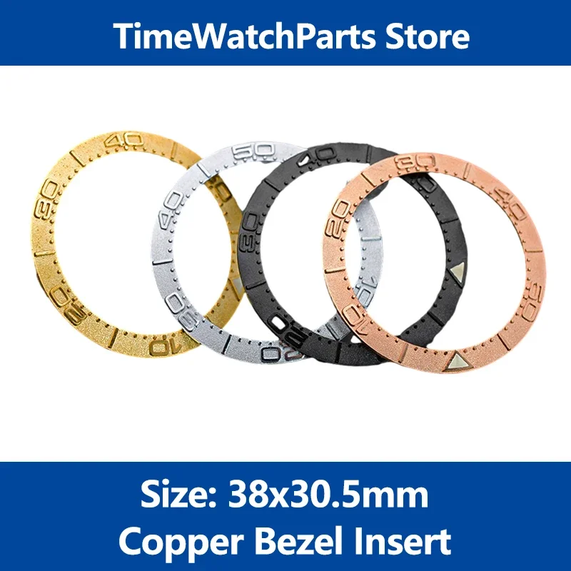 

Sloped Copper Bezel Insert 38x30.5mm Watch Insert For SKX007 SKX009 SRPD Watch Cases Chapter Rings Seiko Men Watch Mod Parts