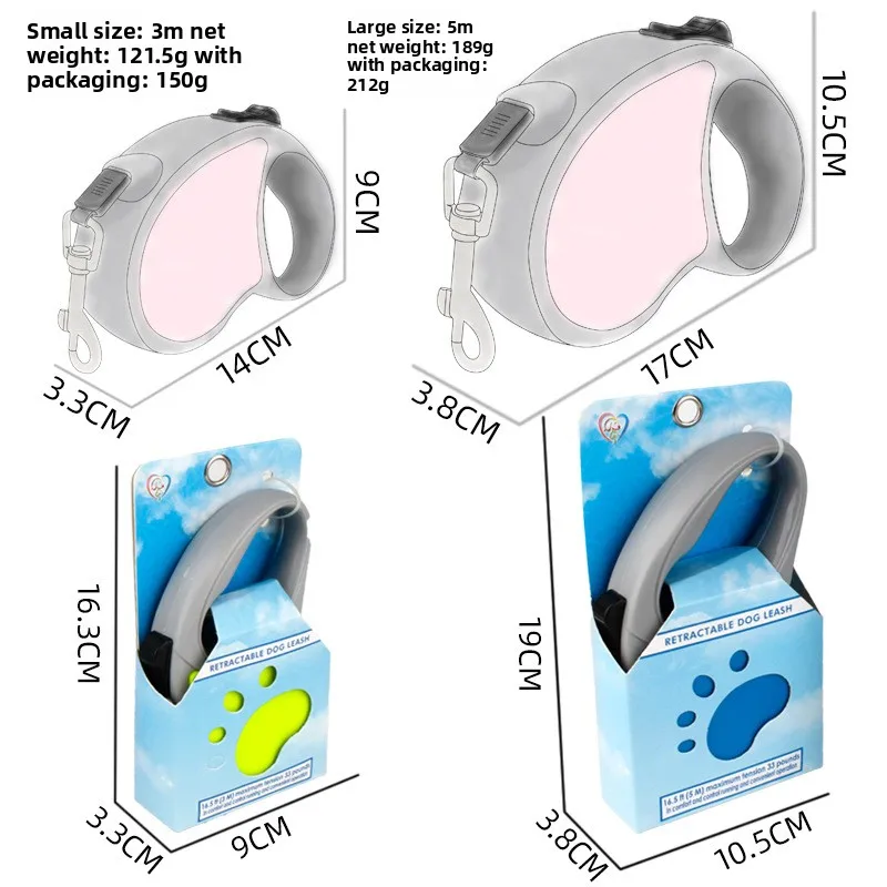 Durable and Stretchable Pet Leash, Suitable for All Dog Breeds, Equipped with A Universal Automatic Anti Pinch Pet Leash