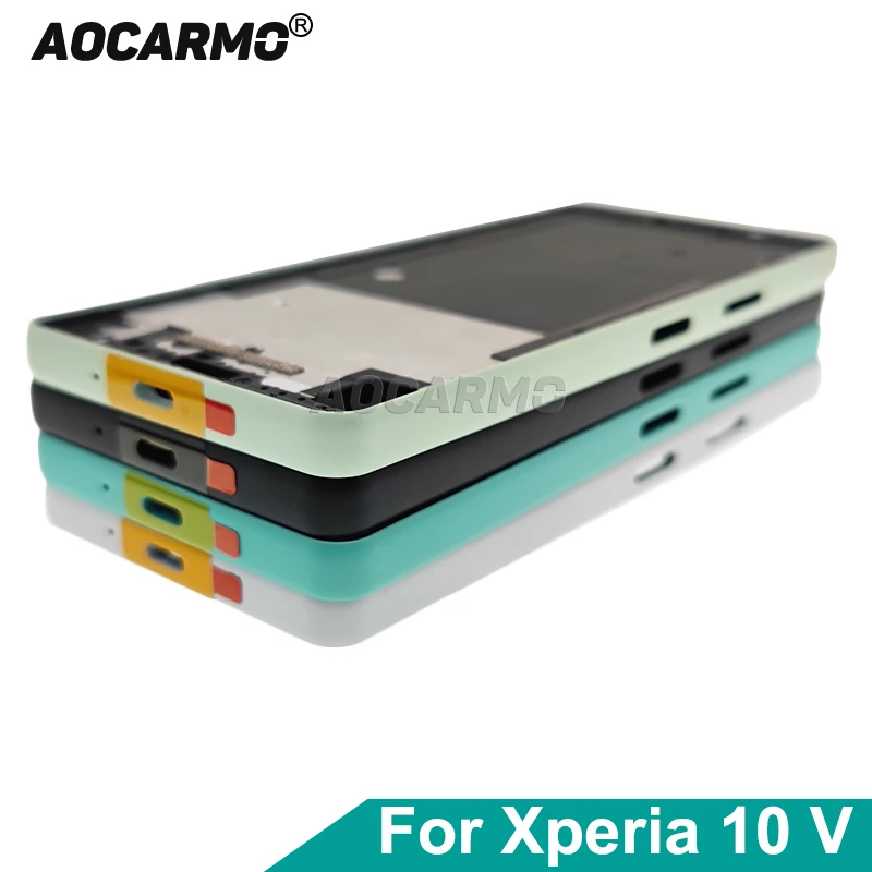 

Aocarmo For Sony Xperia 10 V XQ-DC72 DC54 DC44 X10V Middle Frame Chassis Bezel Bracket Medium Plate Housing Replacement Part
