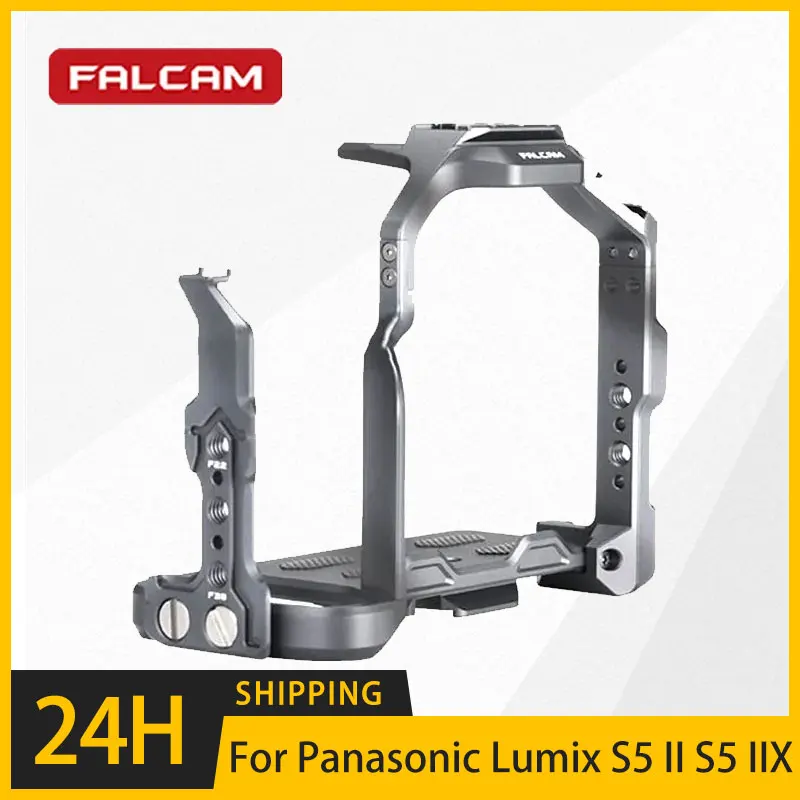 

Falcam C00B3401 Quick Release Camera Cage Rig ARRI Anti-Twist Locking For Panasonic Lumix S5 II S5 IIX Cameras