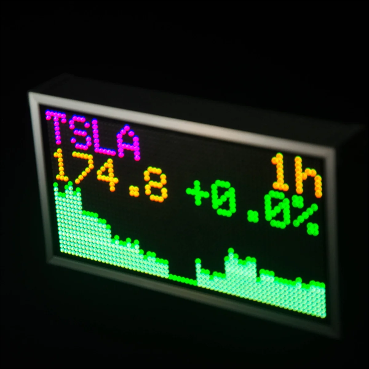 8inch Wall Weather Clock and Stock Bitcoin Price Ticker Display Big Pixel Screen Bitcoin Stock Ticker Display-Sunrise