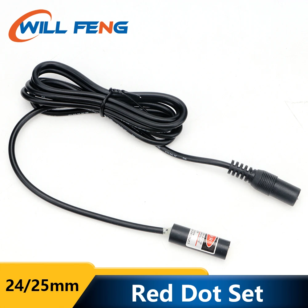Will Feng Red Dot Holder Set Diameter 24 25mm Device Positioning For DIY Co2 Laser Engraving Cutting Head DC 5V Diode Module laser module