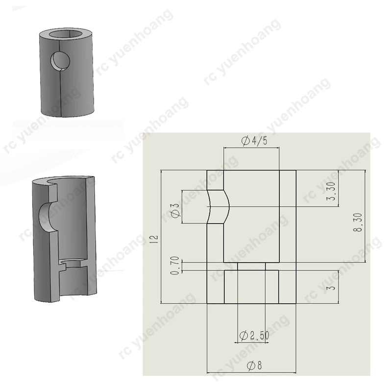 รูปสินค้า อะแดปเตอร์เพลาเซอร์โว 20T สำหรับโดรน RC หุ่นยนต์