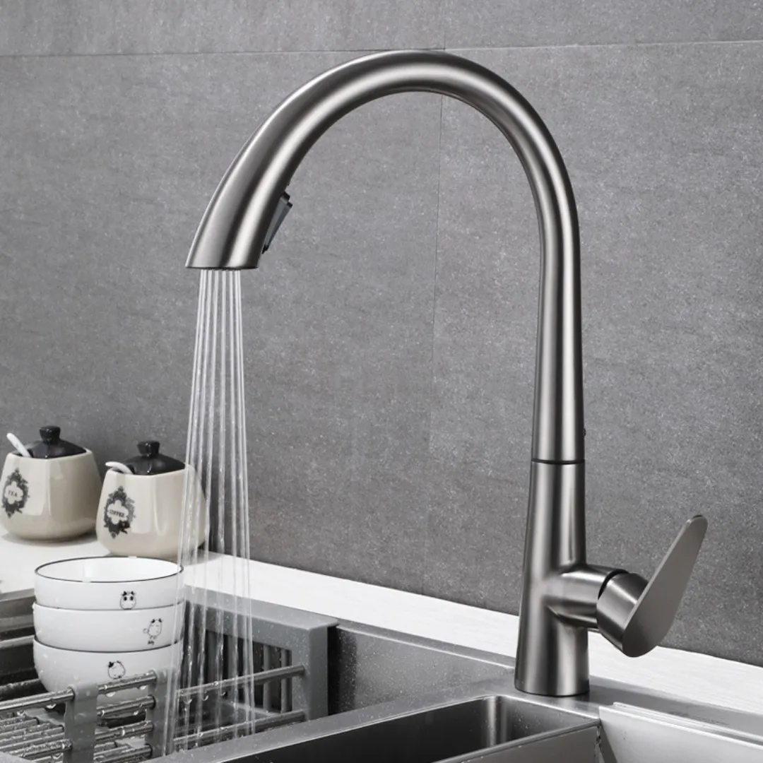 

Кухонный Смеситель Luanniao, насадка с распылителем для раковины, с поворотом на 360 градусов, выдвижной кран для горячей и холодной воды