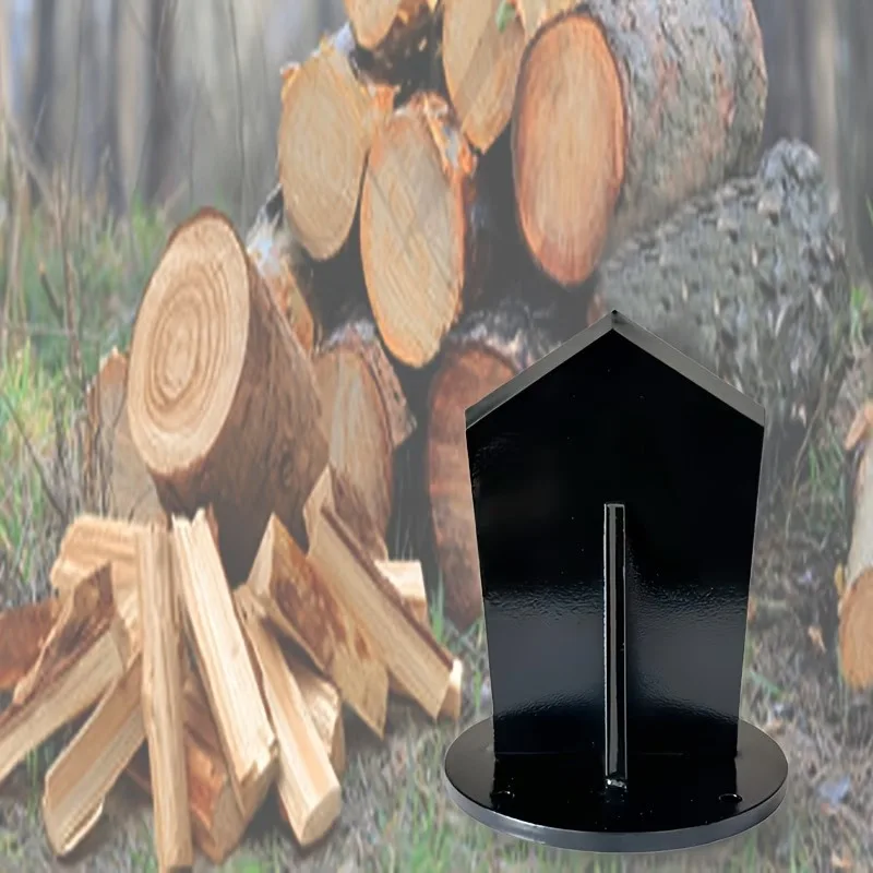Enhanced Manual Firewood & Kindling Splitter with Wider Fins for Home and Campsite Use