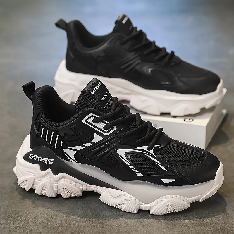 أحذية رياضية كاجوال رجالية بأربطة ونعل EVA