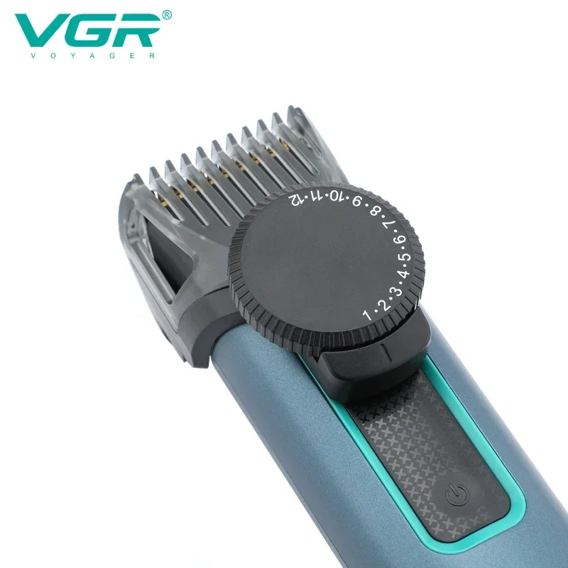 VGR 조절식 수염 헤어 트리머, 전기 헤어 클리퍼, 방수 헤어 커팅, 충전식 이발 기계, 남성용 V-973
