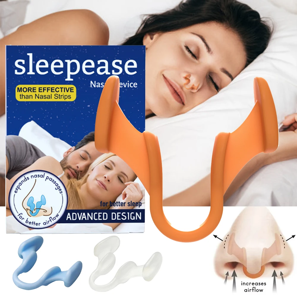Silicone Nose Clip Anti Snoring Nasal Dilator 1~4Pcs Stop Snore Aid Easy Breathe Improve Sleeping Rhinitis