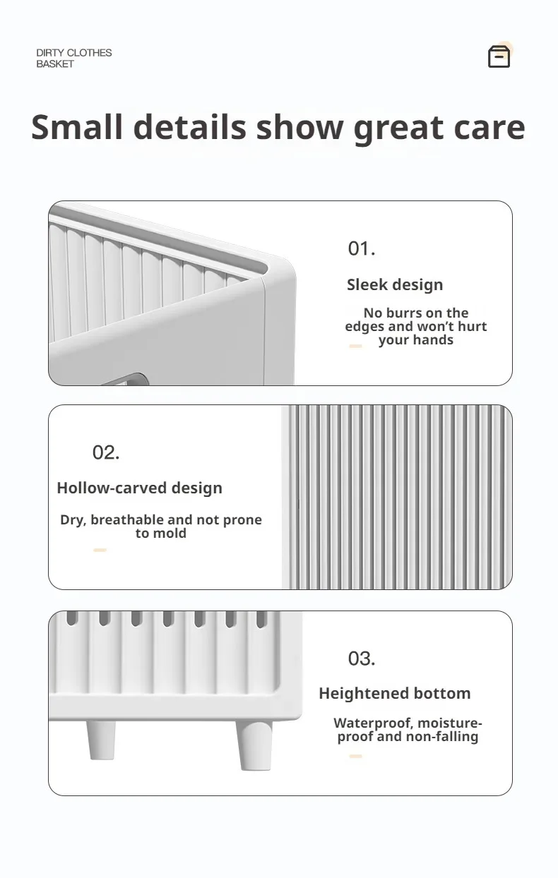Dirty Clothes Basket Clothing Storage Basket Household Clothes Basket Bathroom Storage Ins Large Capacity Laundry Basket