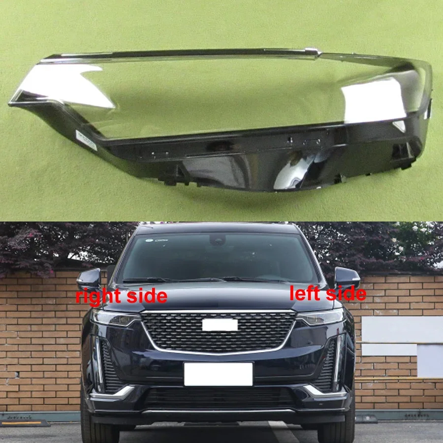 

For Cadillac XT6 2020 2021 2022 Headlight Cover Transparent Headlamp Lamp Shell Lens Replace Original Lampshade Plexiglass