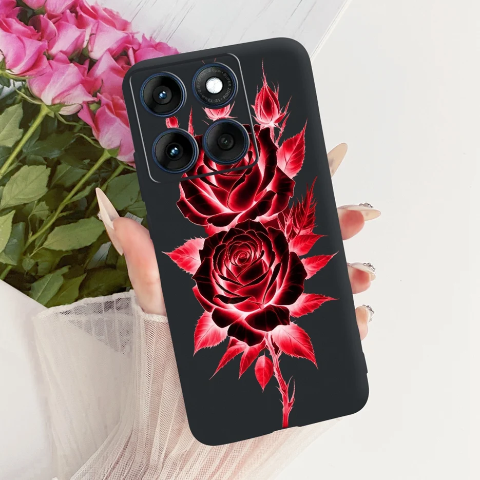 Luxury Butterfly Tree Painted Silicone Case for Motorola Edge 60 Series