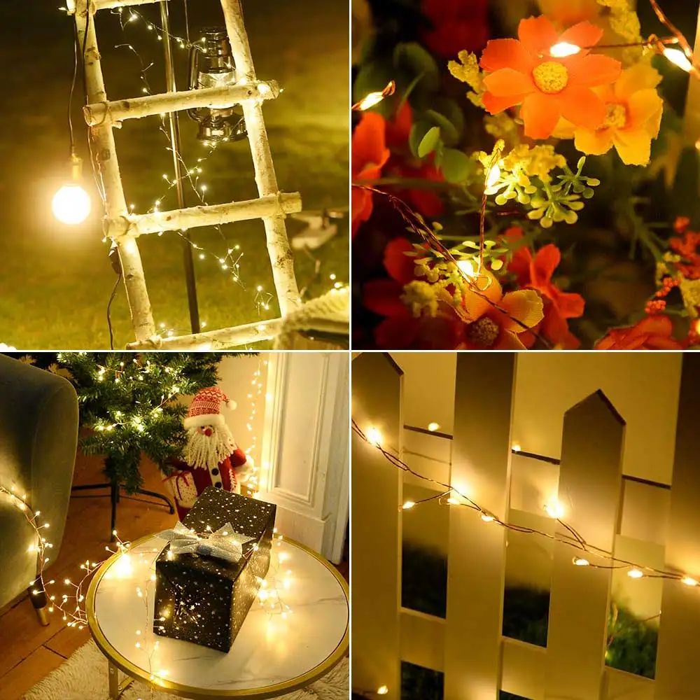 태양열 요정 스트링 클러스터 조명, 36M 1000LED, 나무 야외 요정 조명, 웨딩 정원 파티 크리스마스 홈 장식